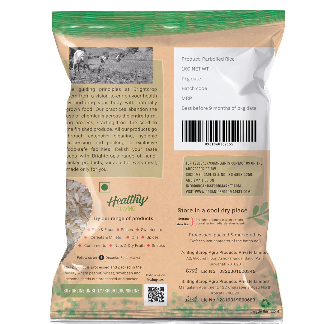 Parboiled, Usna, Ponni Rice (1KG Pack) - Image 2