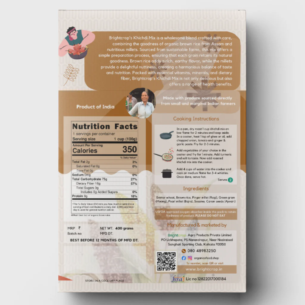 Brown Rice Khichdi | Multigrain porridge (400GMS Pack) - Image 3