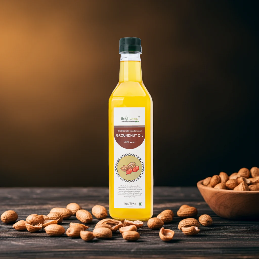 Groundnut oil (1 liter bottle) - Image 3