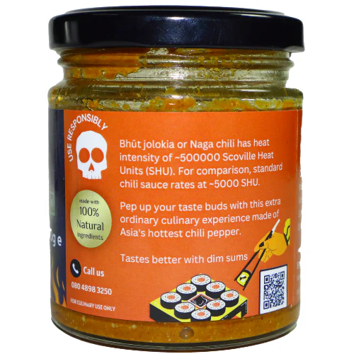 Homemade Extra Hot Chutney | Bhut Jolokia chutney (150 GM) - Image 4