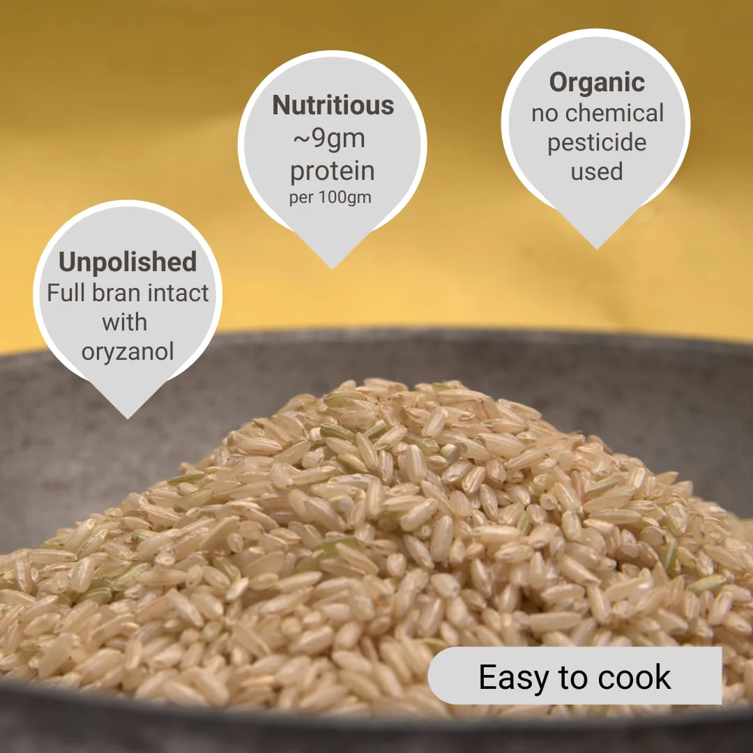 Sonamasoori Brown Rice, unpolished - Image 6